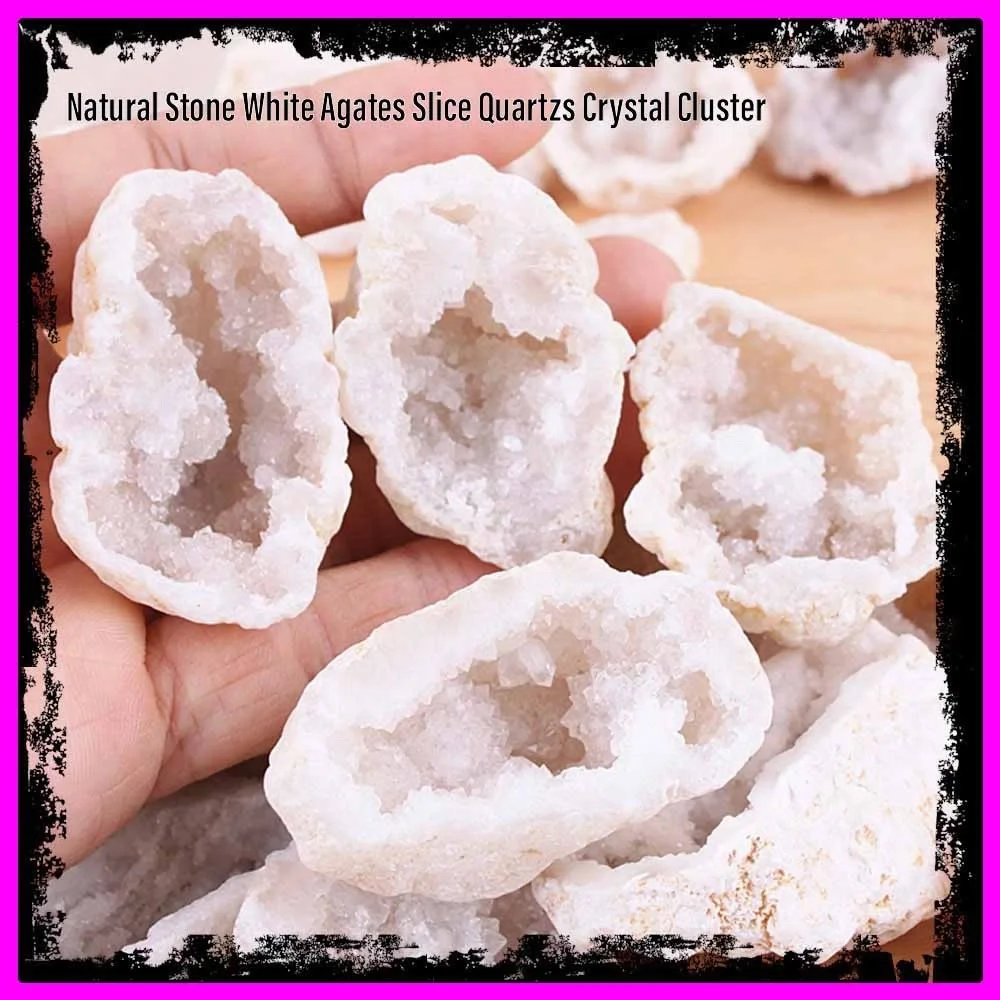 New Natural Stone Agate Slice Quartzs Crystal